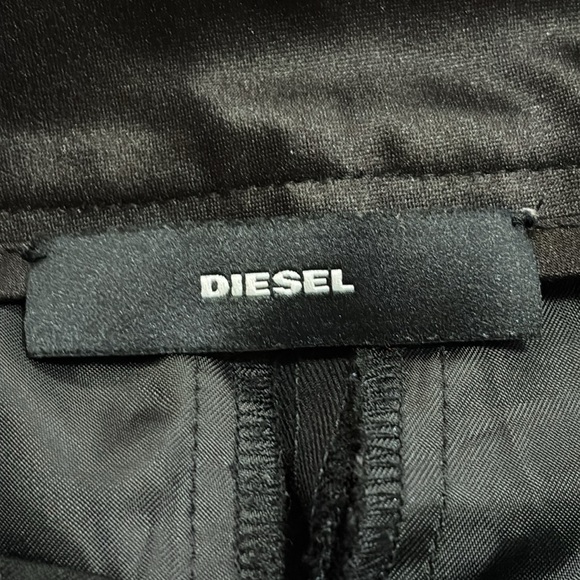 Diesel Slim Fit Black Slacks Pants Size 24 - Picture 6 of 8